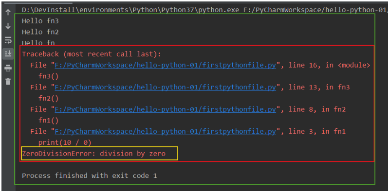 『无为则无心』Python函数 — 39、Python中异常的传播