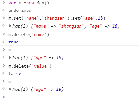 JavaScript -- Map数据结构